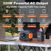 FF Flashfish 110V Portable Power Station 320W Solar Generator 292Wh Lithium Batteries AC Type-C Battery Pack Charger Power Bank 3