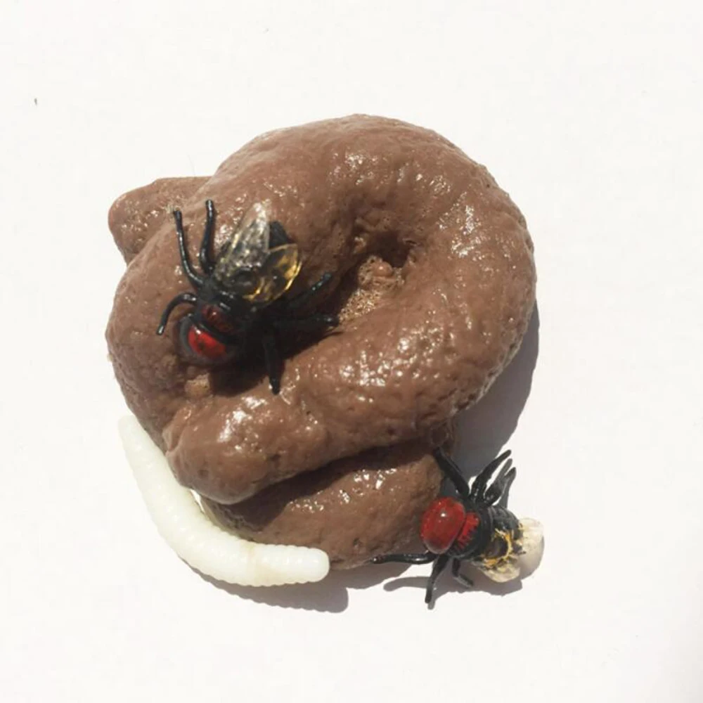 1Pcs Realistic Shits Poop Fake Poop Funny Joke Tricky Toys Mischief Turd Gag Fake Turd Classic Antistress Gadget Squish Toys