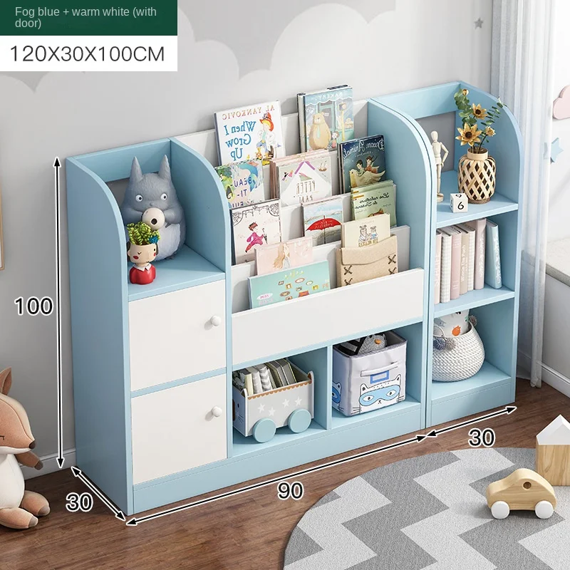 Children's storage bookcase in a variety of styles and colors