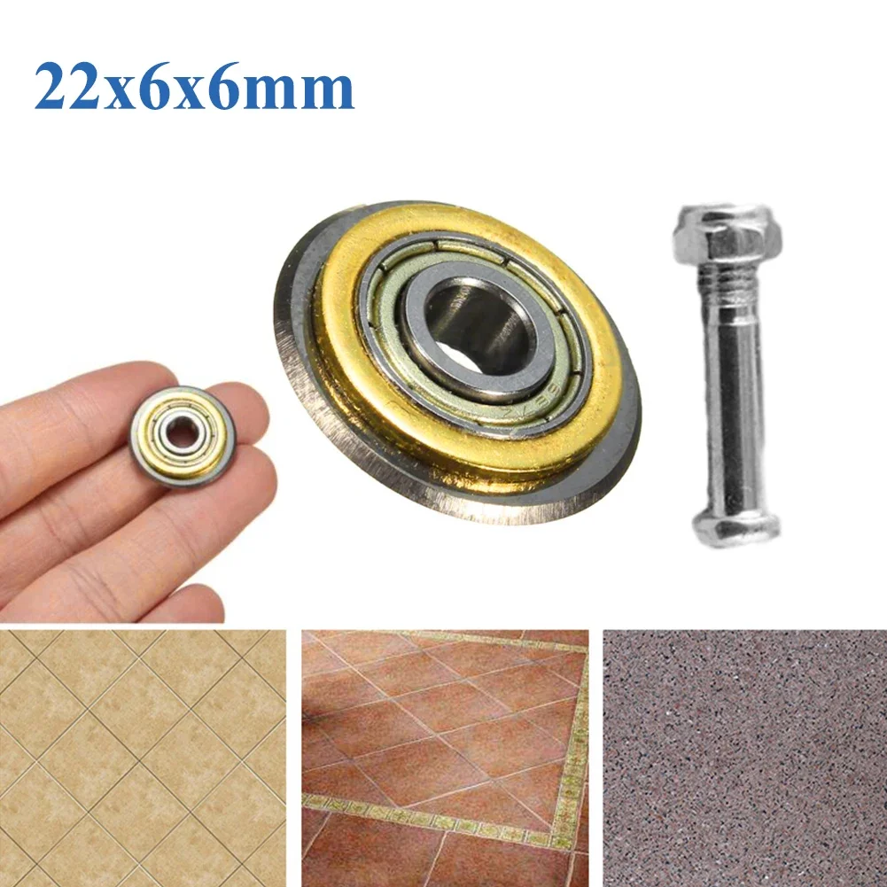 

22*6*6mm Bearing Cutter Wheel Tungsten Carbide Bearing Tile Ceramic Cutting Wheel Cutter Spare For Tile Brick Cutting Machine