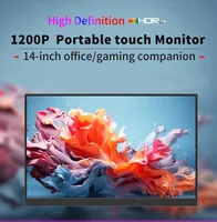 LANLIPU 14inch Portable IPS Touch Panel Secondary Display Computer Monitor FHD 1200P  For Cell phone Xbox Switch PS4/ps5 Laptop