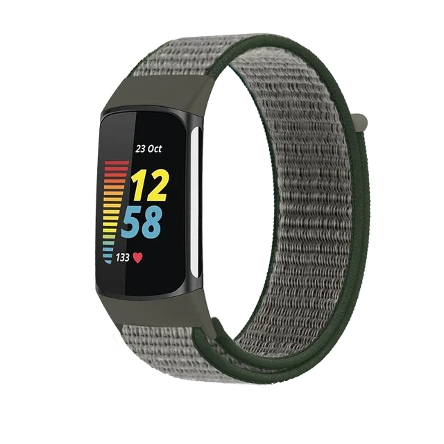 Breathable Soft Nylon Loop Strap - Comfortable Sports Wristband for Fitness Trackers