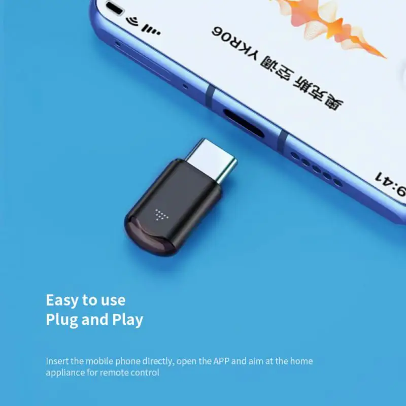 C타입 마이크로 USB IR 리모컨 전화 앱 미니 어댑터, 적외선 송신기, IOS, 안드로이드용, TV 박스, 에어컨용