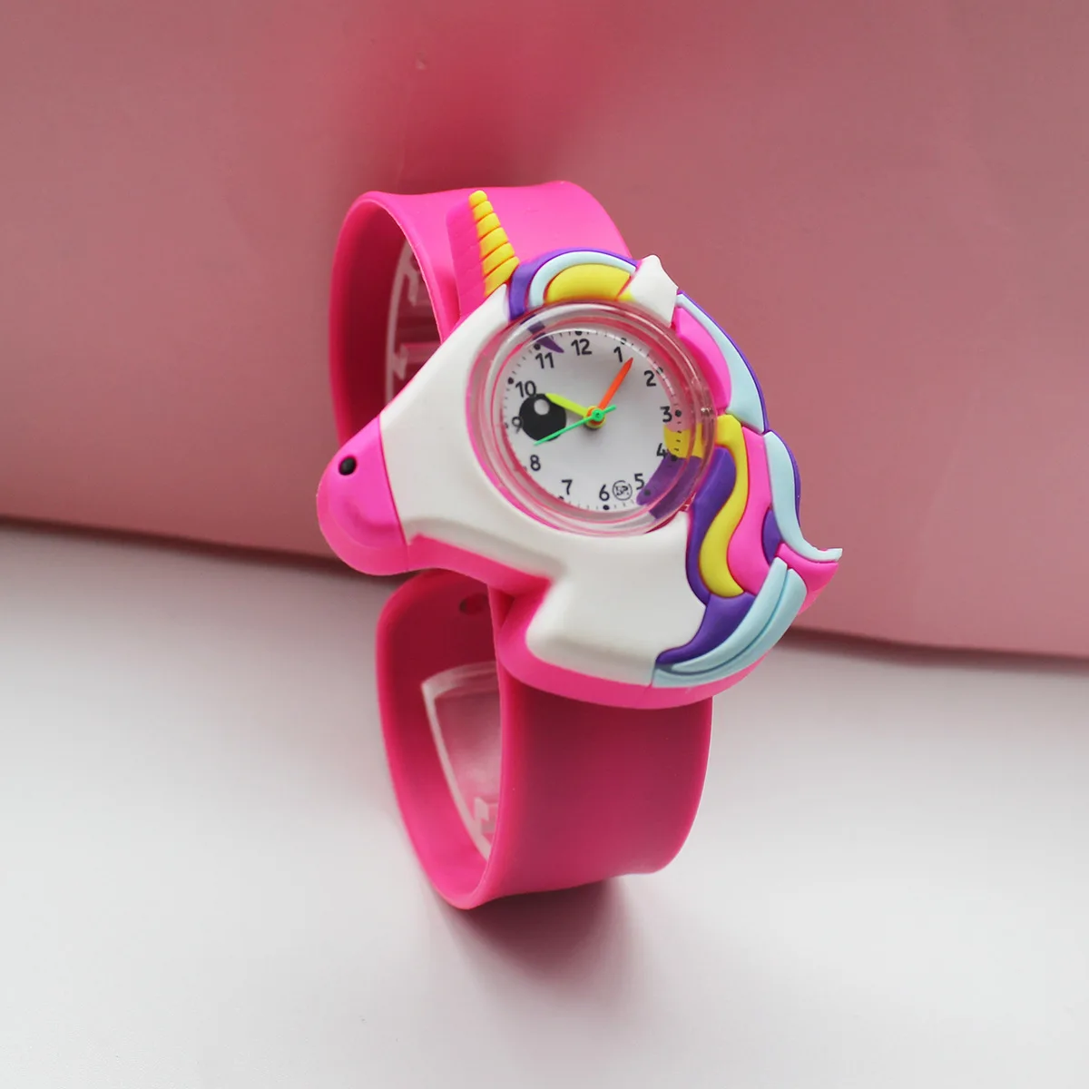Cute Kids Watch Girl Pink Silicone Kawaii Cartoon Unicorn Dinosaur Tiger Arabo Digital Boy Orologi Da Polso Al Quarzo Bambini Reloj
