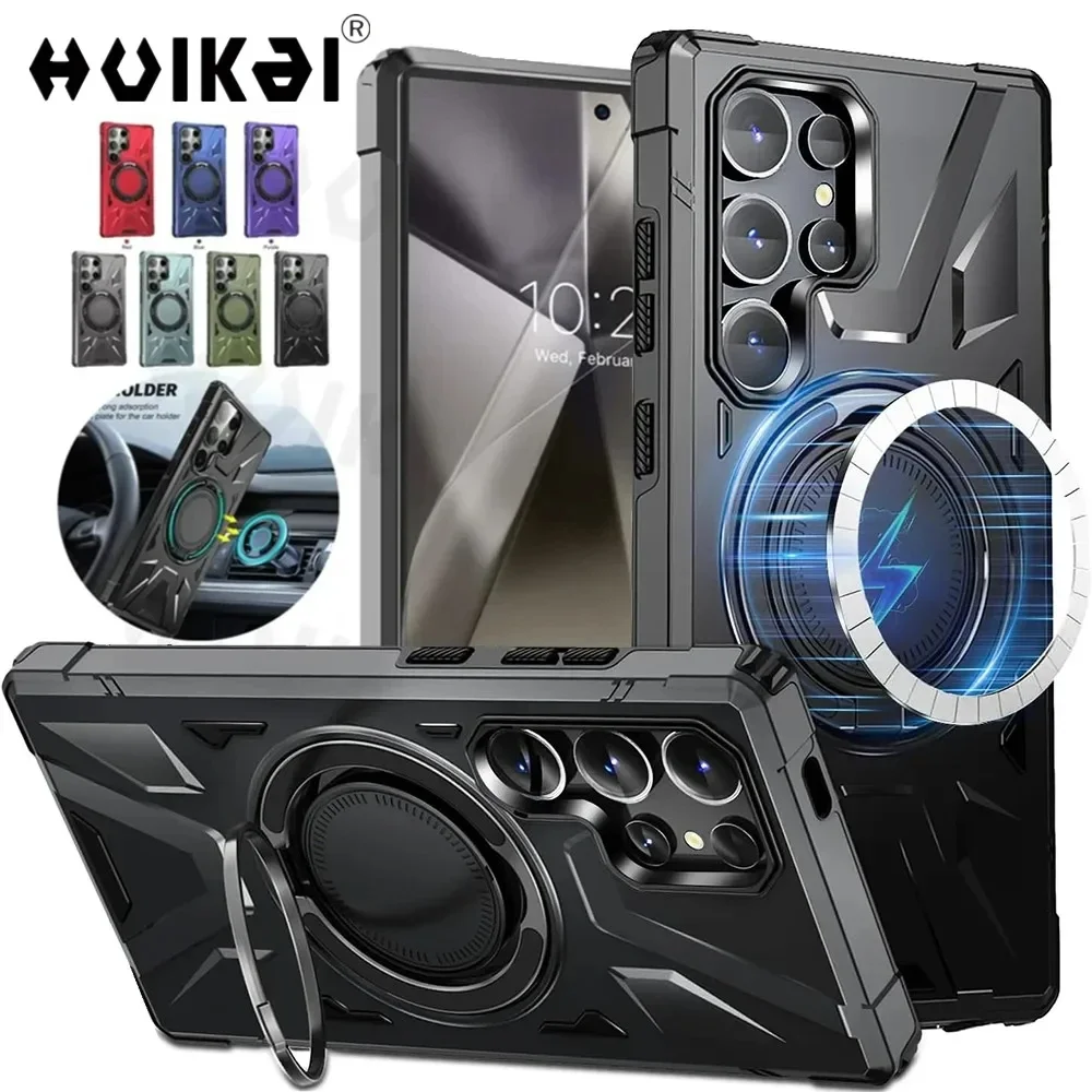 Magnetic Ring Holder Kickstand Protective Case with Stand