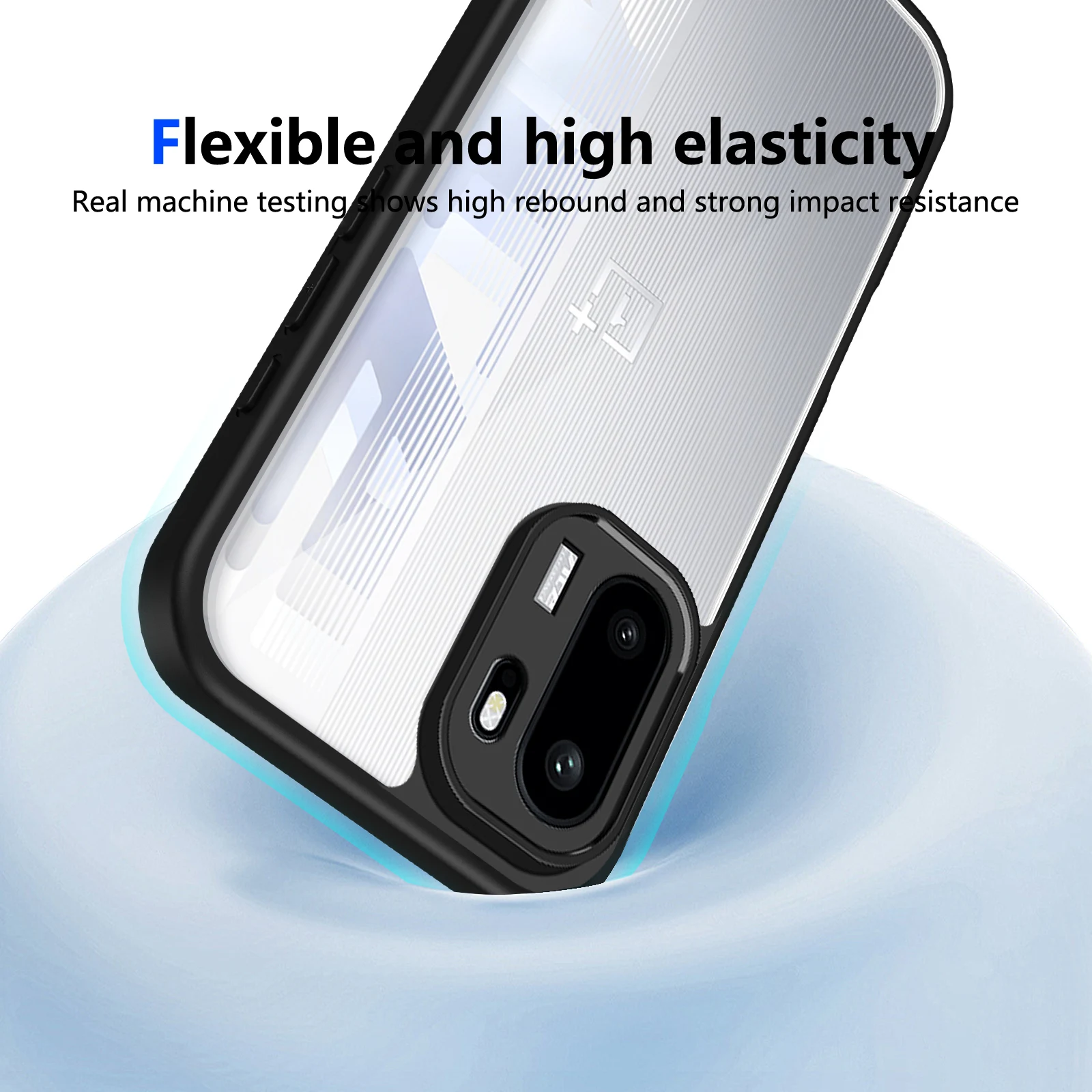 Transparent Shockproof TPU Phone Case with Bumper Protection