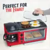 3-in-1 Breakfast Station - Includes Coffee Maker, Non-Stick Griddle, and 4-Slice Toaster Oven - Versatile Breakfast Ma 5