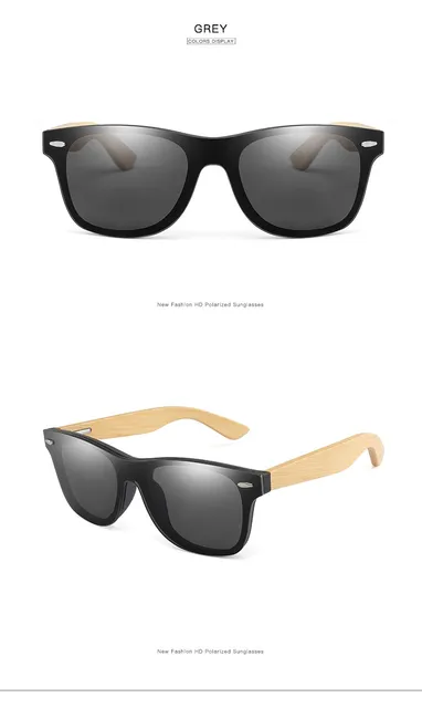 Occhiali da Sole in Legno Uomo Donna Quadrati Bamboo Donna per Donna Uomo Occhiali da Sole Specchio Oversize Retro De Sol Masculino Fatti a Mano_voghion.com