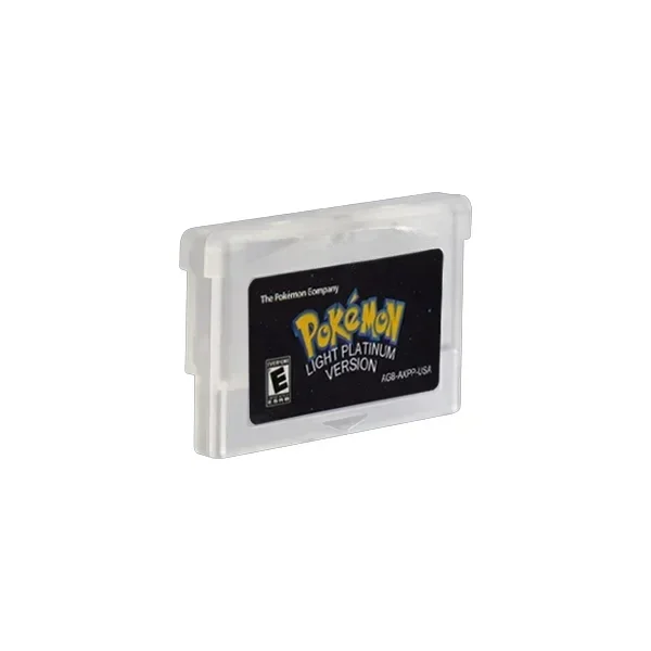GBA Game Cartridge 32 Bit Video Game Console Card Pokemon Light Platinum Lighting Yellow Flora Sky Clover High Quality Shell 4