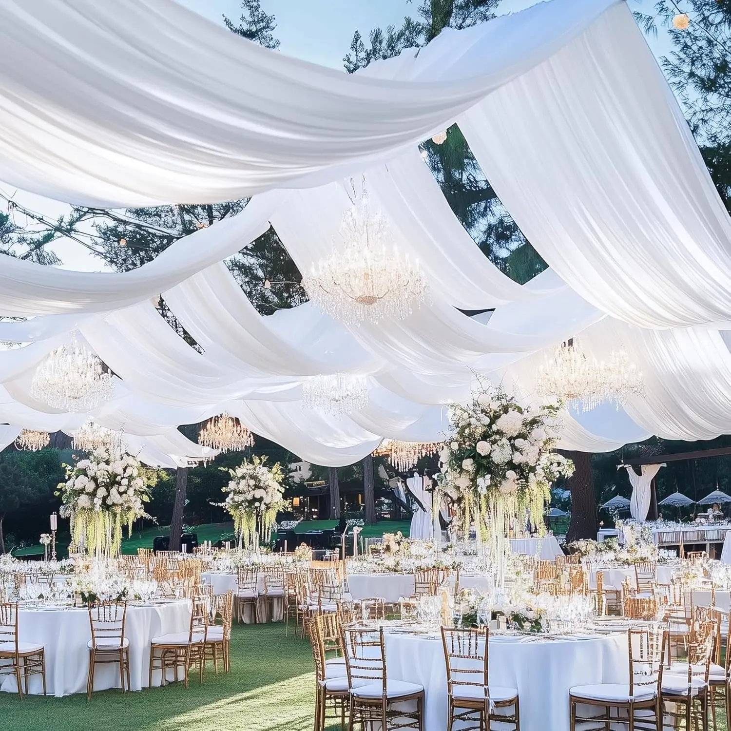 Ceiling Draping Bedroom: How I Transformed My Sleeping Space with Simple  Chiffon Drapes, image size:1500x1500