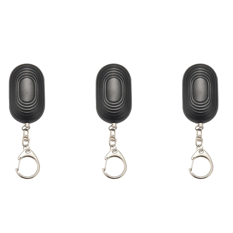 

Hot TTKK 3X Personal Protection Alarm Keychain - 130 DB Loud Sonic Siren Device With Flashlight To Increase Safety (Black)