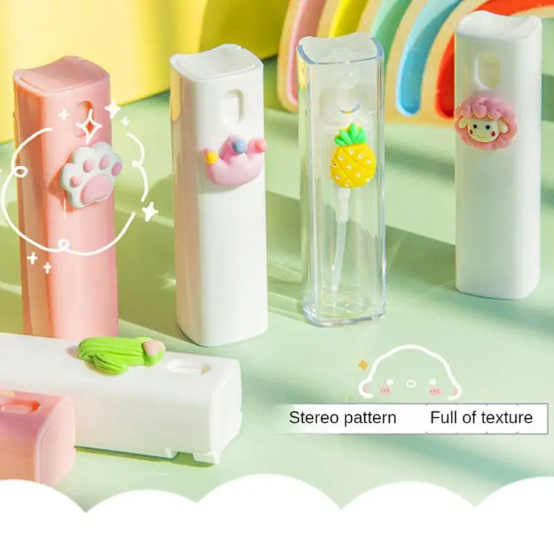 1PC Spray Bottle Refillable Travel Sub-bottling Perfume Atomizer Cute Strawberry Peach Cosmetic Bottles for Travel Accessories