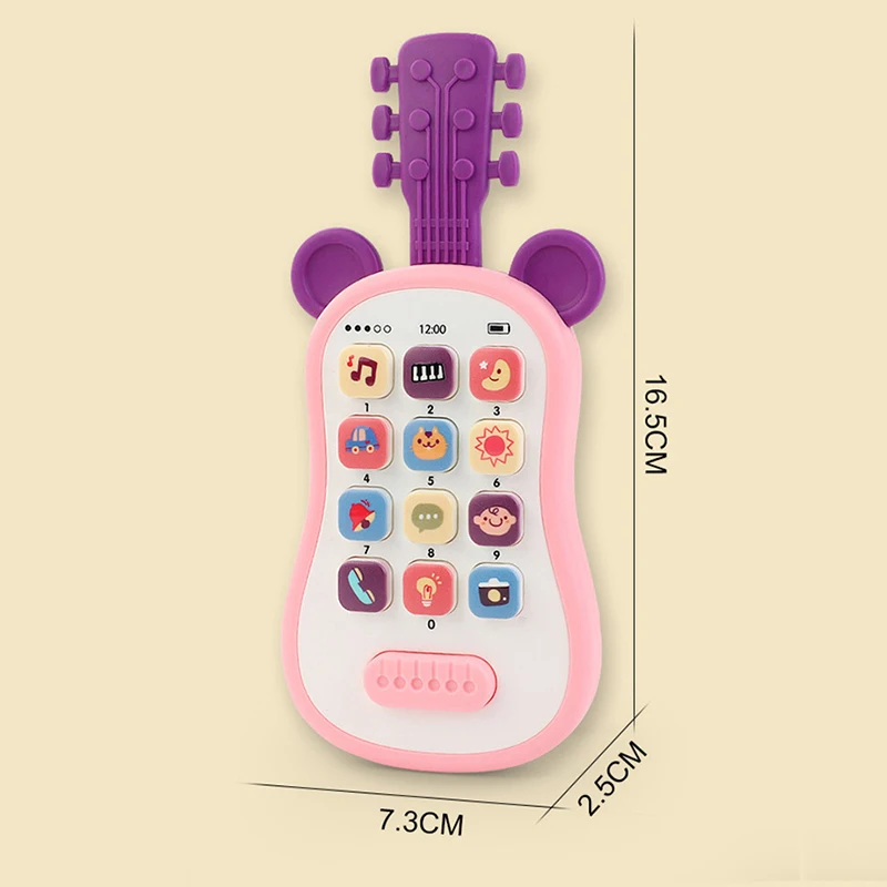 Guitar Phone Toys Baby Music Sound Phones Sleep Toys Analog Phones for Kid Baby Early Education Toys for Children Gifts 6