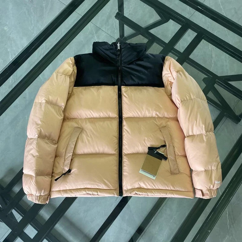 High quality 1996 down Jacket Embroidered 700 Puffy hooded Winter men's and women outdoor trend color match windproof warm coat