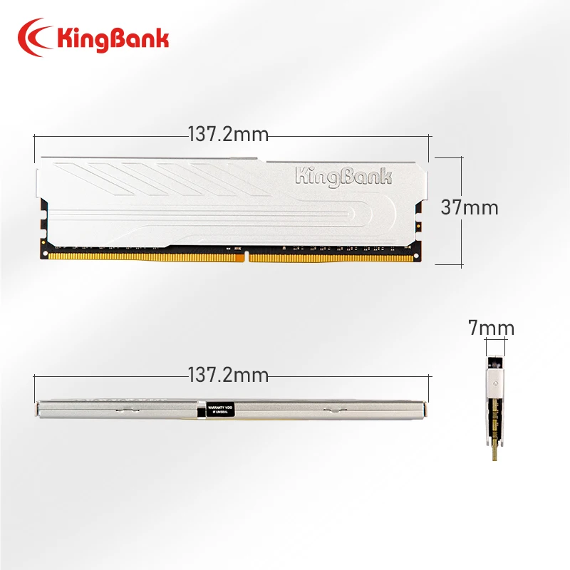 Kingbank Heatsink Memoria RAM DDR5 6000mhz 6400mhz XMP 8GB