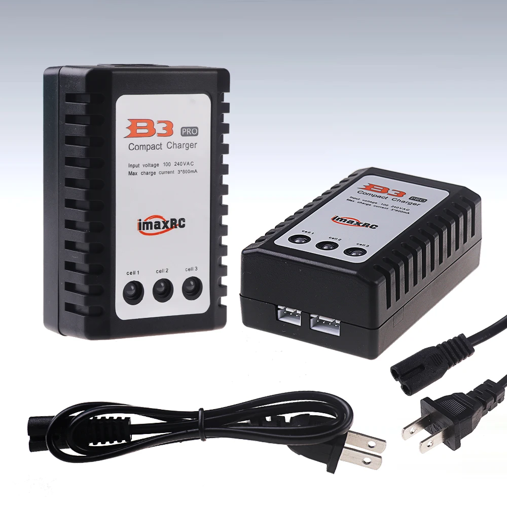 Batterie LiPo 7.4V 2S 1500mAh avec chargeur B3 pour RC