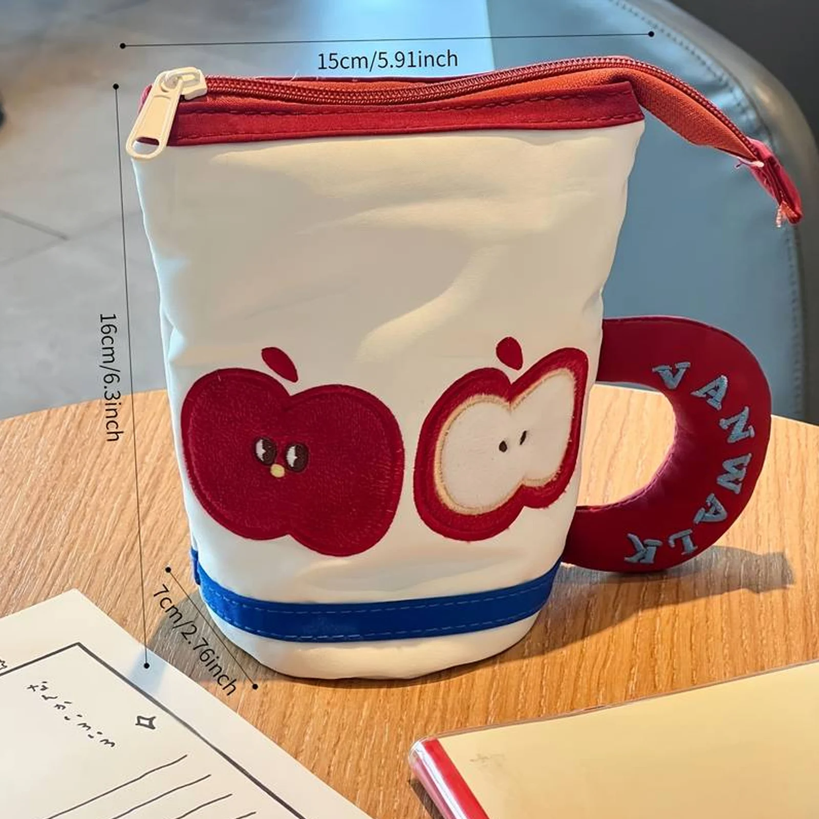 창의적인 컵 모양의 대용량 필통, 귀여운 컵 펜 홀더, 고급스럽고 실용적인 학생용 문구 보관 가방, 다기능 데스크탑 보관 튜브, 휴대용 화장품 가방, 실용적인 생일 선물