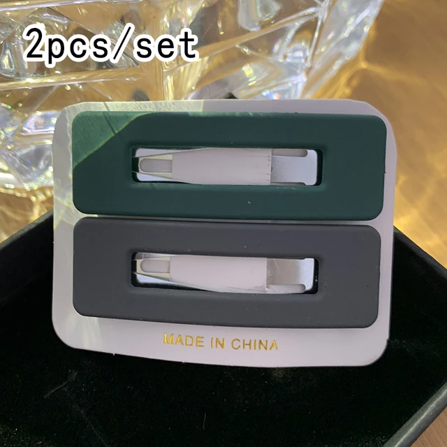 Hairpin Korean Simple Bb Clip Bangs Headdress Macaron Girl Hair Accessories Set Metal Hair Claws Ladies Hairgrip Headwear 2pcs