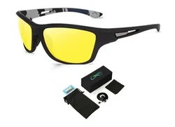 Luxury Polarized Vintage Men's Sunglasses - Classic Travel & Driving Shades (336 - C6 with box)