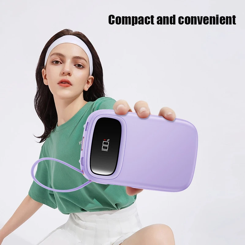 Xiaomi 120W 50000mAh Power Bank Built-In Retractable USB-C & Lightning Cable for iPhone 16 Samsung S25 Xiaomi Poco120 Huawei 5