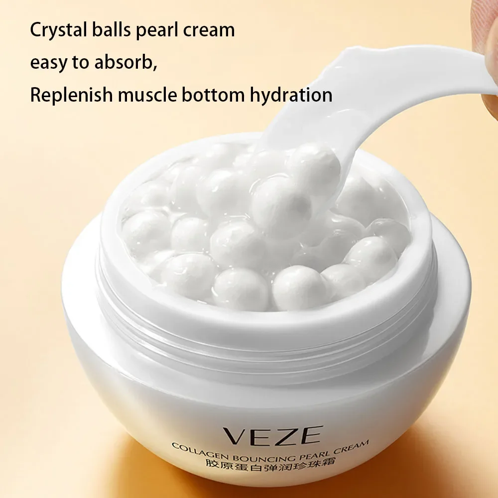 Collagen Pearl Filling Facial Cream for face women Lifting Firming Moisturizing  Korean Whitening Cream Face Cream Skincare