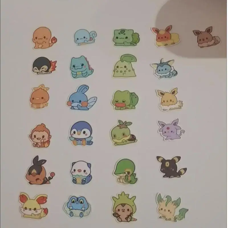 Pokemon Characters 3D Sticker Maker + Refill Set Pikachu Eevee Bulbasaur