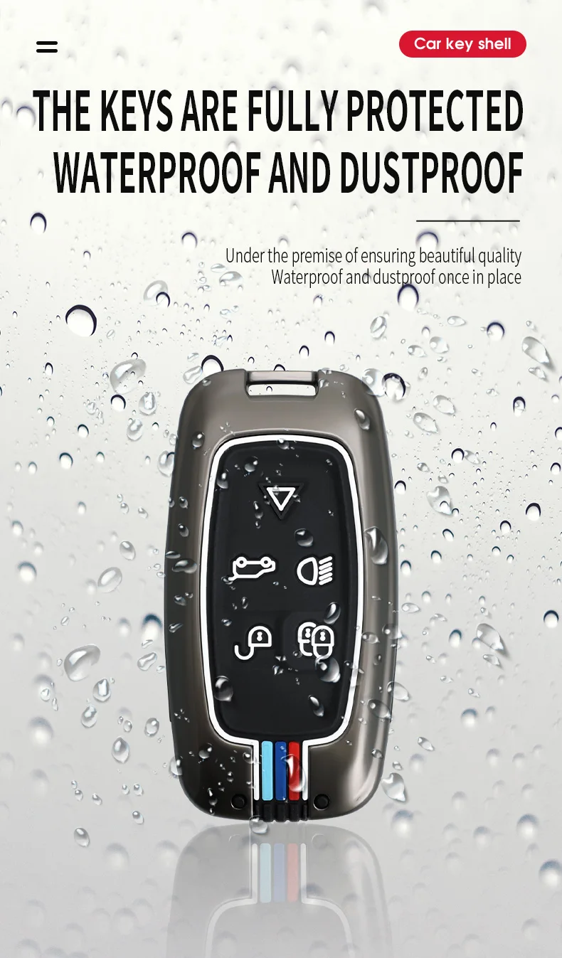 Portachiavi in lega Silicone portachiavi per auto per Land Rover Range Rover Sports 2010 TDV8 2011 Discovery 4 IV LR RR - S884ea0f48fa04dd6a34aeb7fe67a2aabG