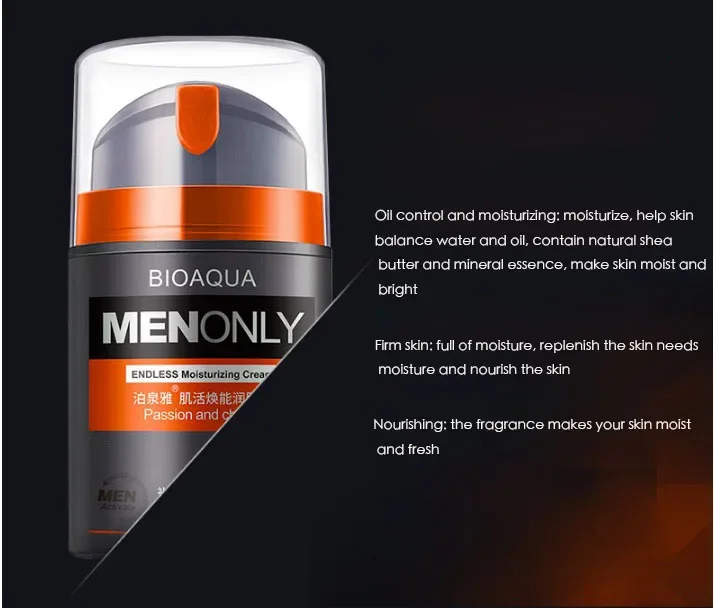 Bioaqua Anti Aging Face Cream Hyaluronic Acid Serum Anti Wrinkle Day Cream for Mens Moisturizing Oilcontrol Whitening Acne Cream