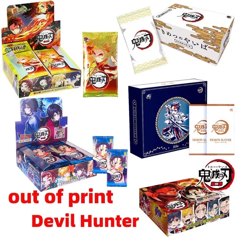 Carte Demon Slayer Kimetsu No Yaiba Booster Box Figure Anime Collezione Hobby Tcg Carte Da Gioco Per Bambini Giocattolo Regalo