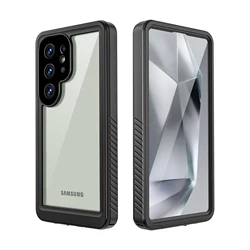 Shellbox Best - Selling Waterproof Rugged Phone Case with Lens Protection for Galaxy S24 (Black)