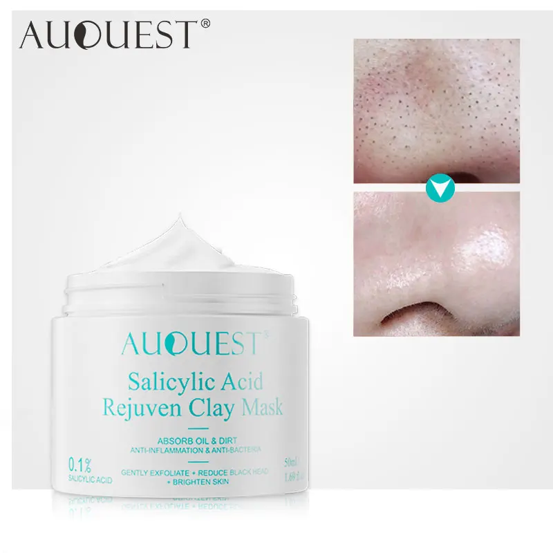 

AUQUEST Smudgeable Salicylic Acid Facial Mask Blackhead Black Dots Remover Oil Control Cleansing Anti-Acne Whitening Clay Mask