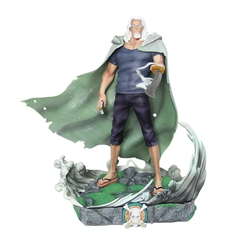 

32cm One Piece Anime Figure Creator X Silvers Rayleigh Action Figure Luffy Master Rayleigh Figure Figurine Toys Children's gifts
