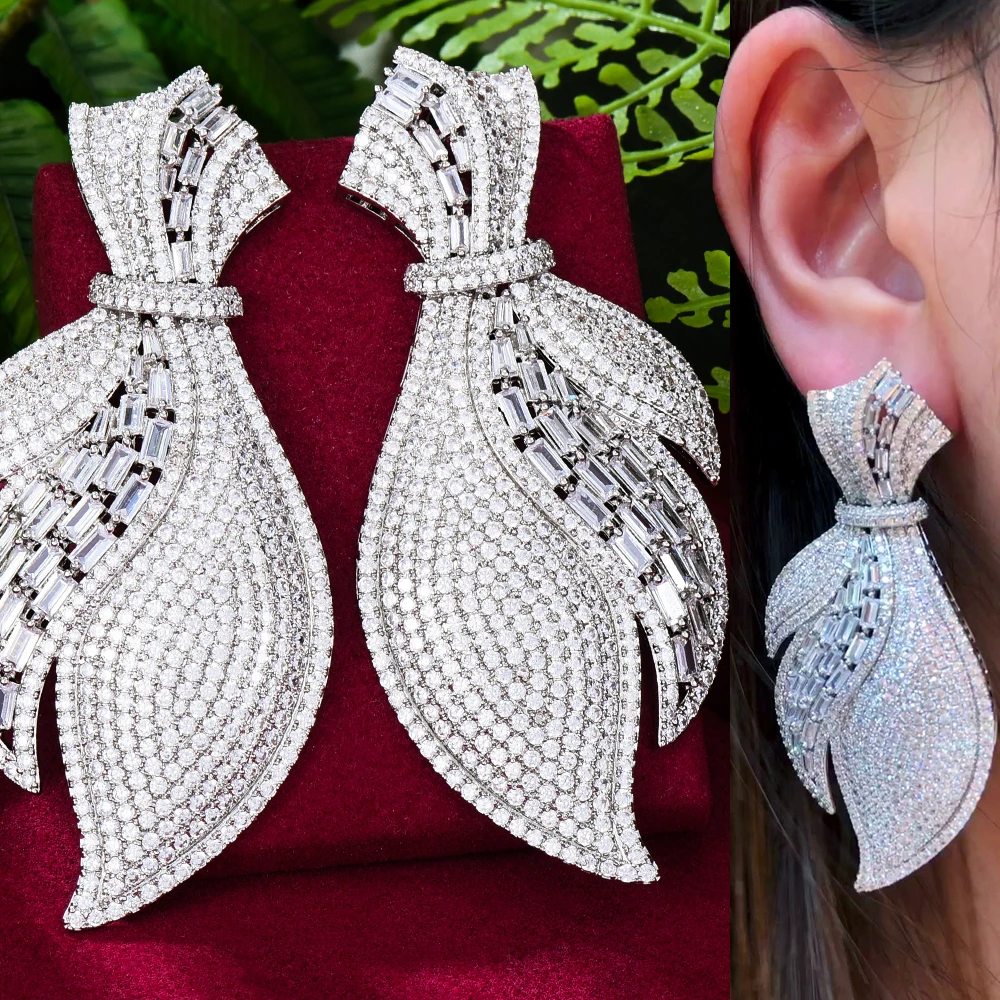 

missvikki Dubai Style Big Pendant Earrings For Women Bridal Earring Luxury Gorgeous aretes de mujer modernos Noble Gift 2022 Hot