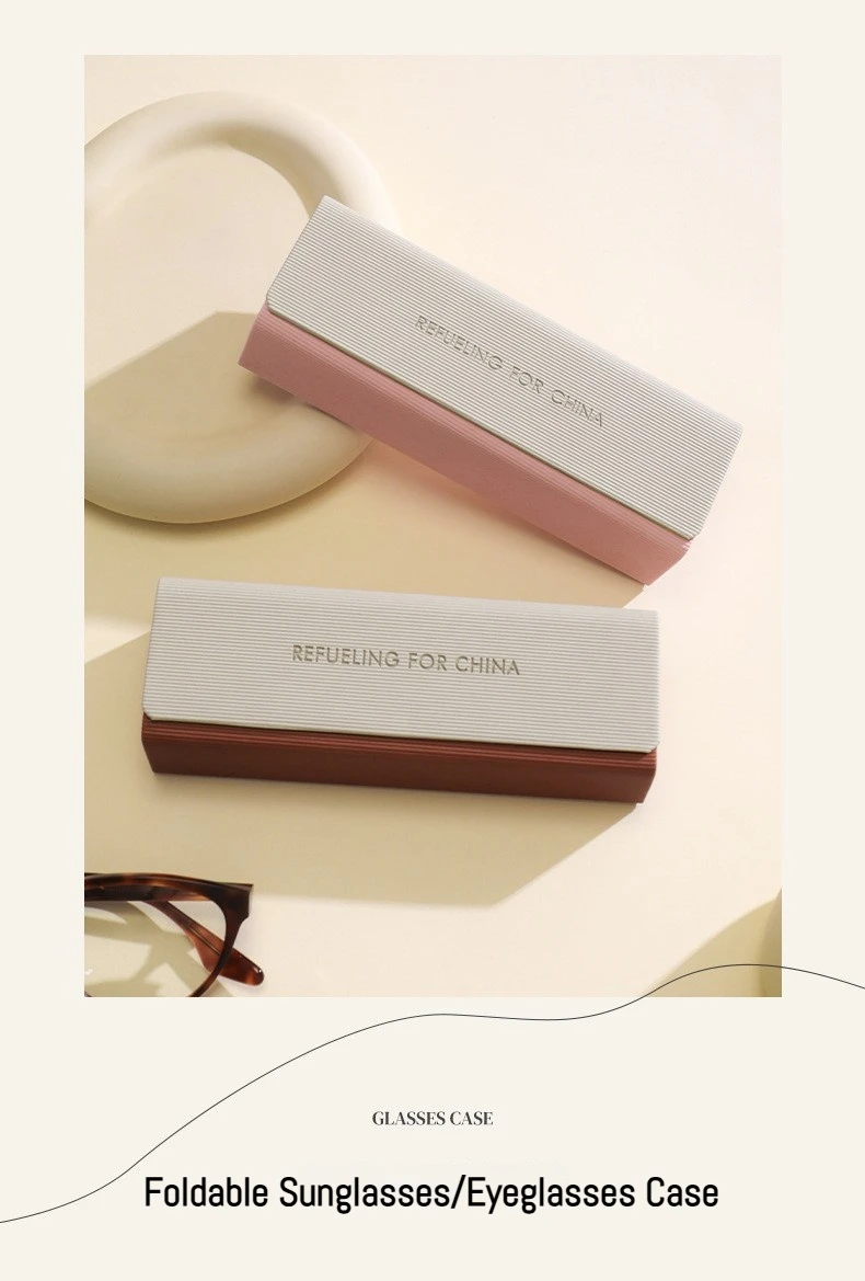 Stilvolles und raffiniertes frisches Sonnenbrillenetui, personalisiertes, minimalistisches, magnetisches Unisex-Brillenetui mit Druckknopfverschluss – Detail 7