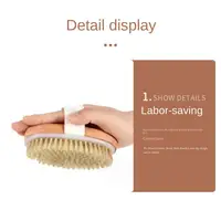 Dry Body Brushes Exfoliating Body Scrubbers Natural Bristles for Dry Skin Improve Circulation Stop Ingrown Hairs 2