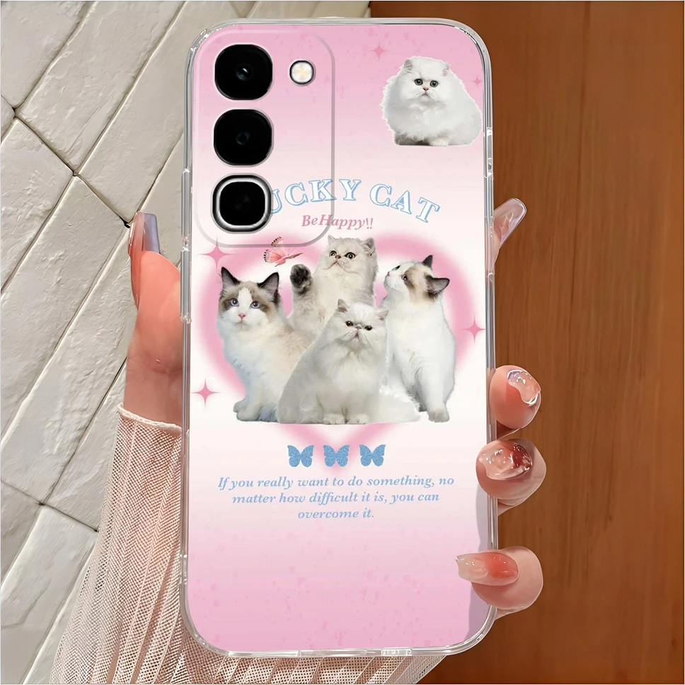 Cute Cartoon Clear Soft TPU Silicone Shockproof Phone Case - Anti-Slip Cover