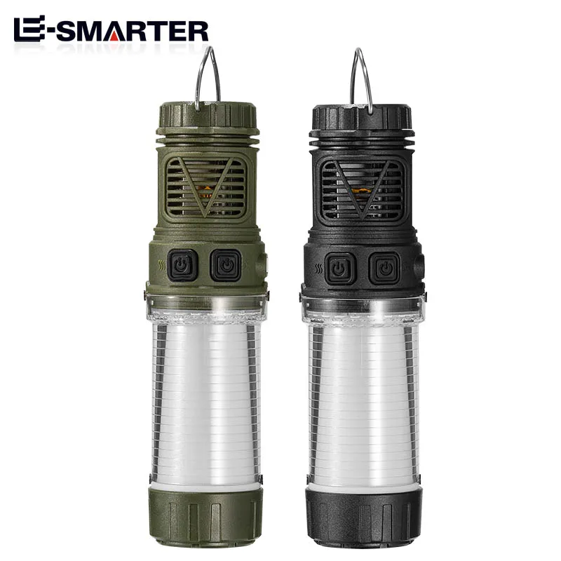 Rechargeable Mini Mosquito Repeller Portable Camping Lamp Magnetic Design Outdoor Backpacking Lighting LED Flashlight with Tripod