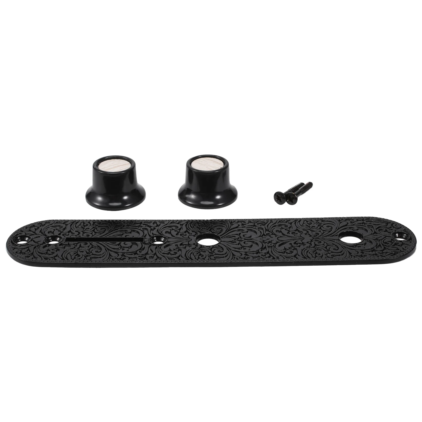 

Guitar Bridge Switch Vintage Control Plate with Volume Knob for Tele Telecaster TL Electric Guitar Accessories Black