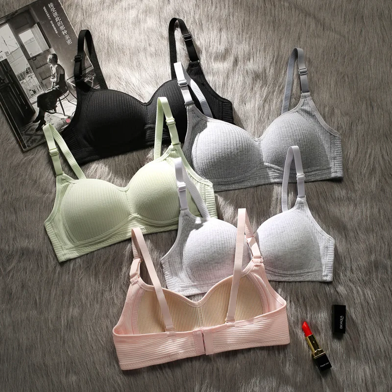 Conjunto lencería mujer bralette y braguita sin costuras sexy algodón_voghion.com