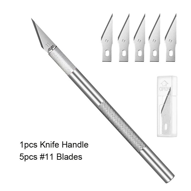 201PcsSurgicalScalpelRepairPhonePaperCutMultifunctionKnifeBladeReplacementEngraving