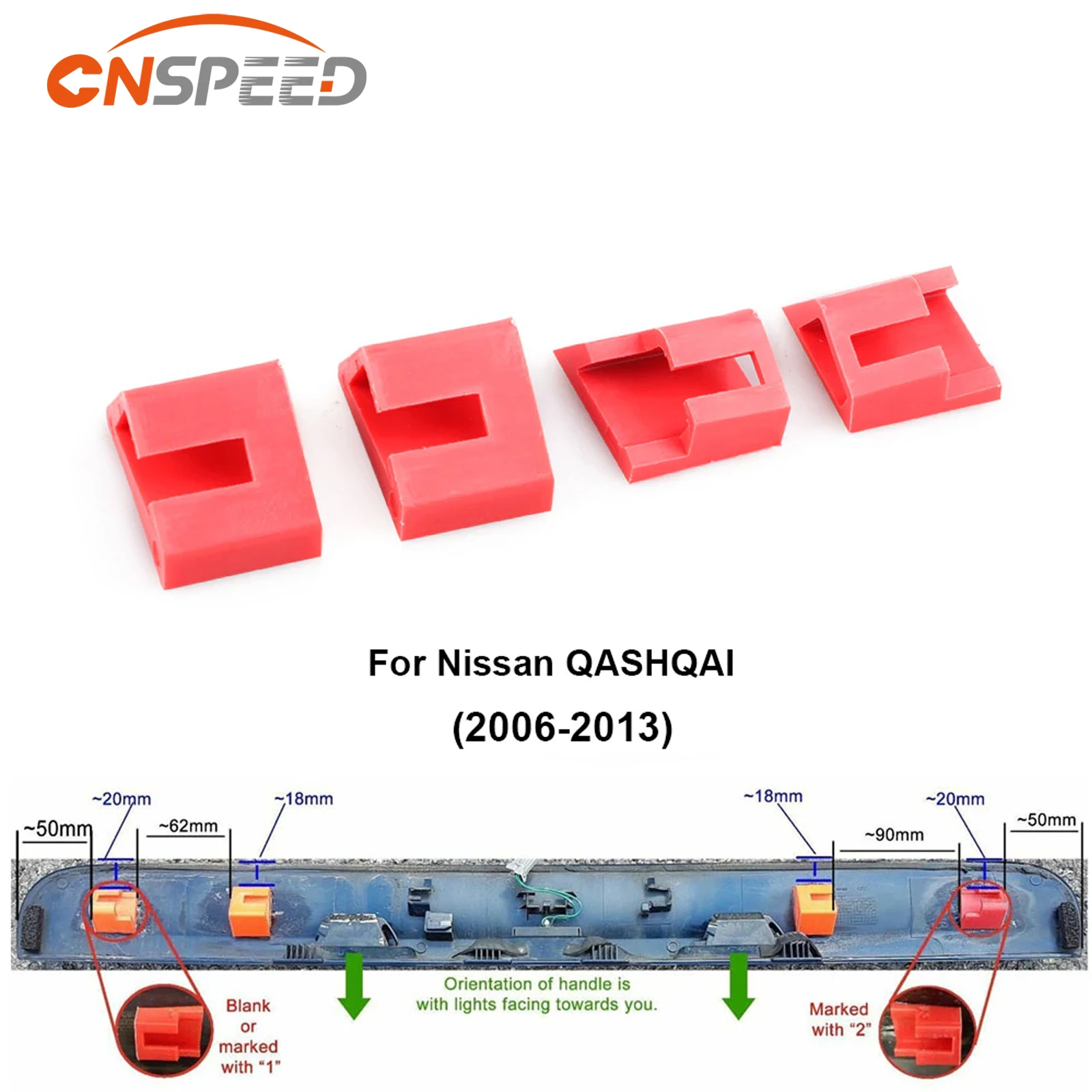 Ersatzschrauben für die Heckklappe Nissan Qashqai J10 (Reparatur