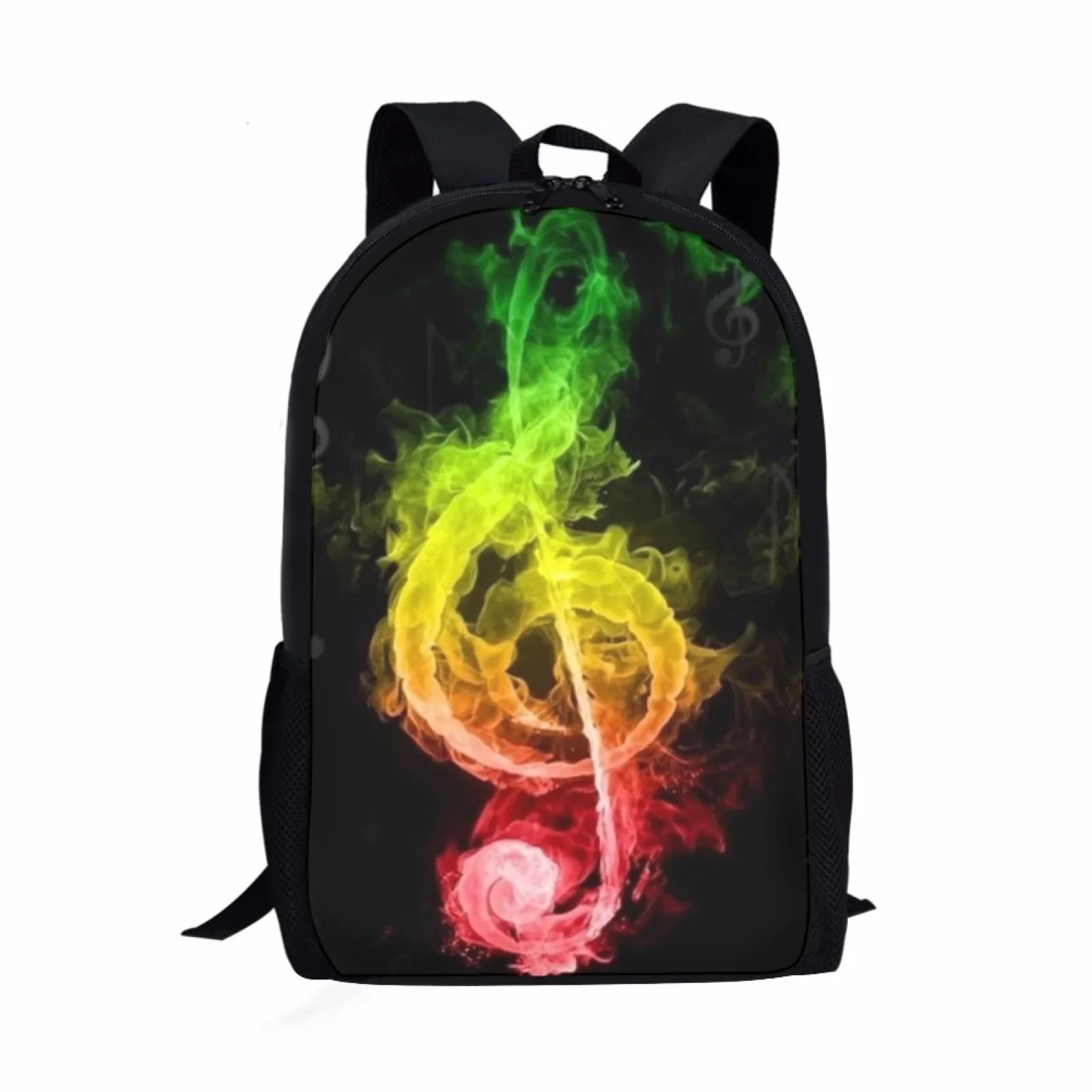 Student School Bags for Kids Girls Boys Backpacks Teen Back Pack Schoolbags Cute Flame Music Print Bookbags Children Book Bag