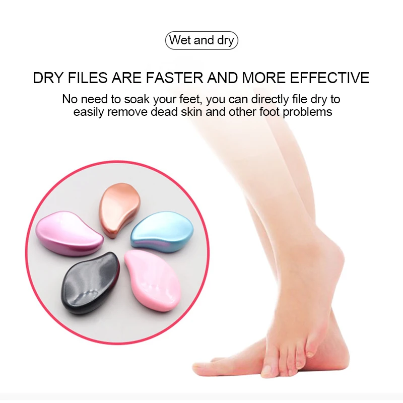 Foot File 1PC Nano Glass Foot Plate Exfoliate Foot Hard Dead Skin Pedicure Remover Scrubber
