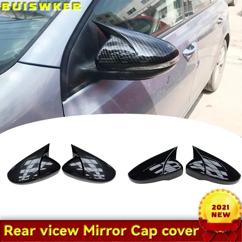 

Mirror Cover Bat Mirror Cover For Volkswagen Scirocco Mirror Cover Piano Black 2 pcs Left-Right 2008-2017