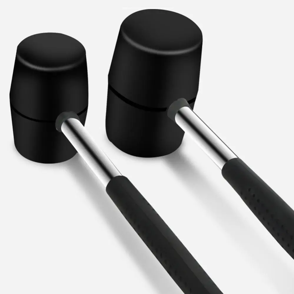 Rubber Hammer Manual Tools Portable Double-sided for Outdoor Car Repair Woodworking