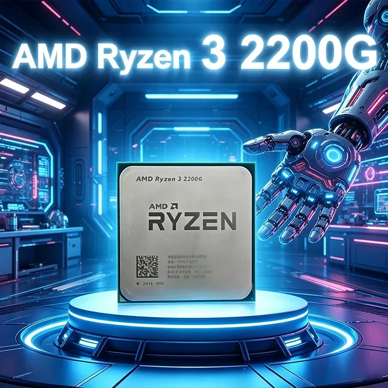 AMD 라이젠 3 2200G 프로세서 4코어 4스레드 3.5GHz 기본 속도 3.7GHz 최대 부스트 속도 AM4 소켓 L3 캐시 14nm 65W TDP 라데온 베가 8 그래픽