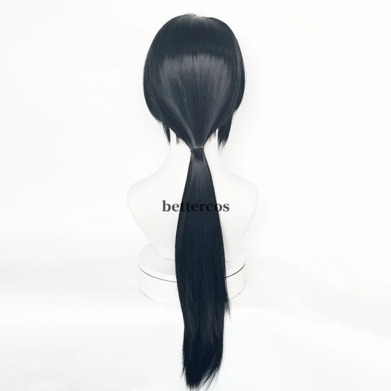 Uchiha Itachi Cosplay Wig Itachi Uchiha Long Straight Black Heat Resistant Synthetic Hair Anime Cosplay Wigs + Headband