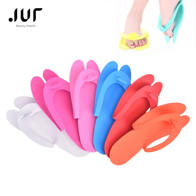 12 Pairs Disposable Foam Slippers Manicure Spa Pedicure Sandals Foam Pedicure Slippper For Salon Spa Pedicure Flip Flop Tools