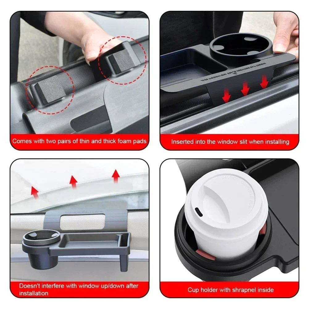 Universal Car Door Organizer – Hanging Storage Rack with Cup Holder, Multifunctional Auto Interior Pocket
