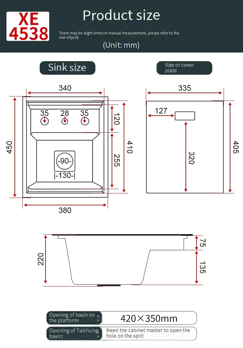 304 Stainless Steel Single Slot Hidden Bar Sinks Cup Washer With Lid For Kitchen Balcony Touring Car
